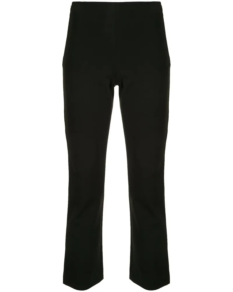 Vince Cropped-Hose mit hohem Bund Schwarz