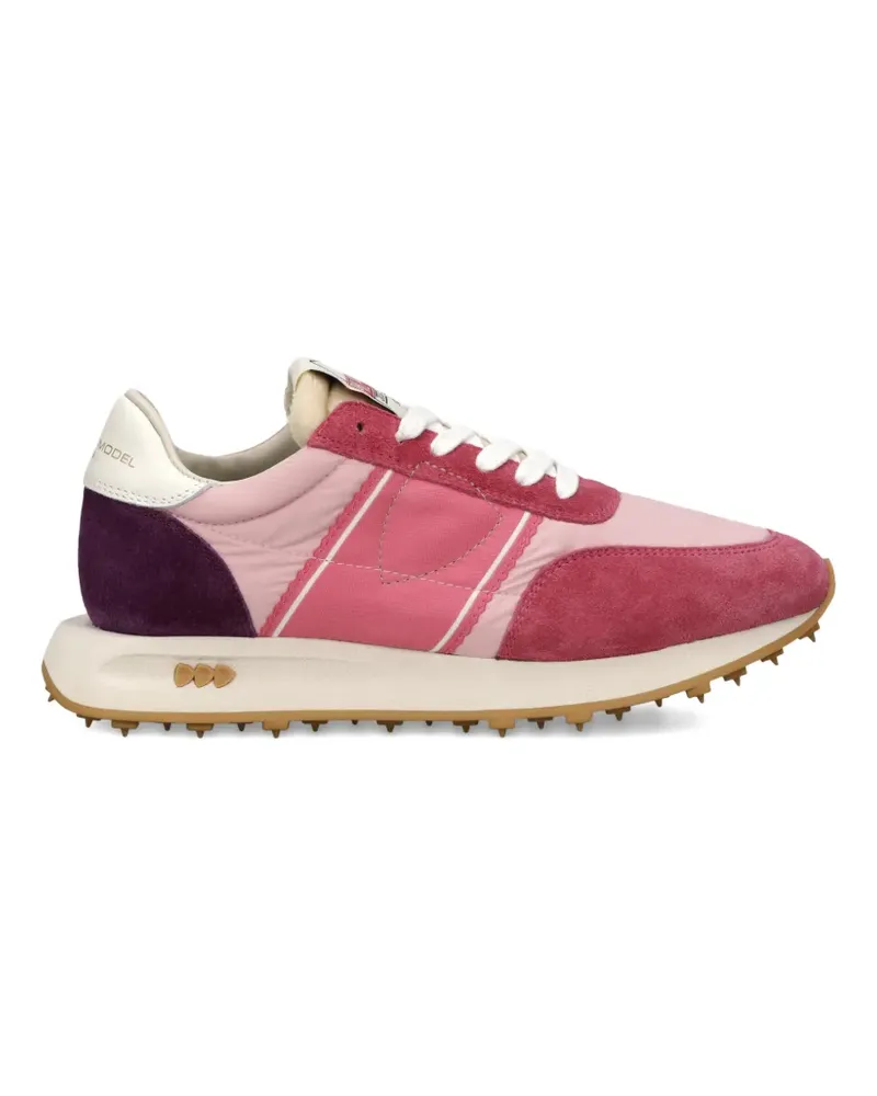 Philippe Model Sneakers mit Streifen - Rosa Rosa