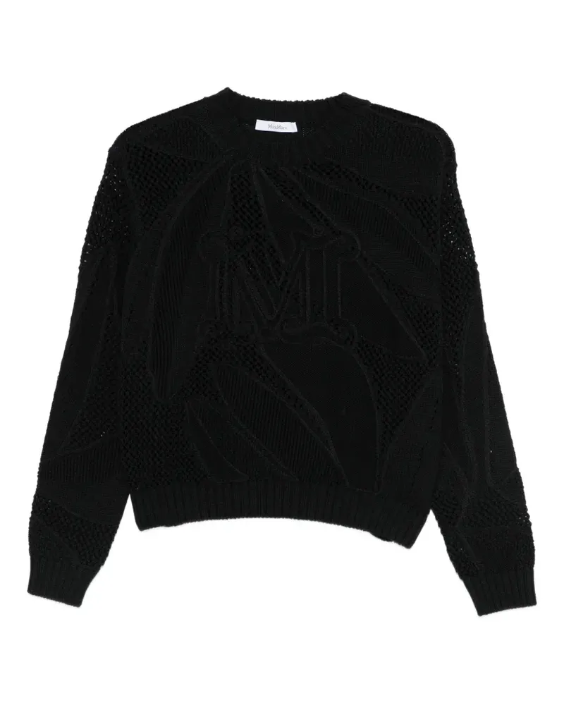 Max Mara openwork sweater - Schwarz Schwarz
