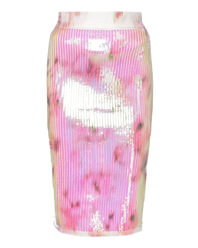 Ted Baker Vivann Midirock mit Pailletten - Rosa Rosa