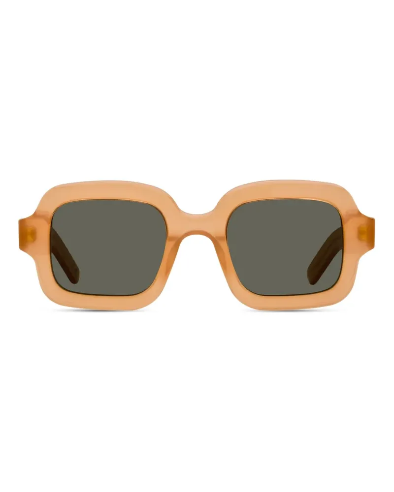 RETROSUPERFUTURE Benz Sonnenbrille mit rundem Gestell - Braun Braun