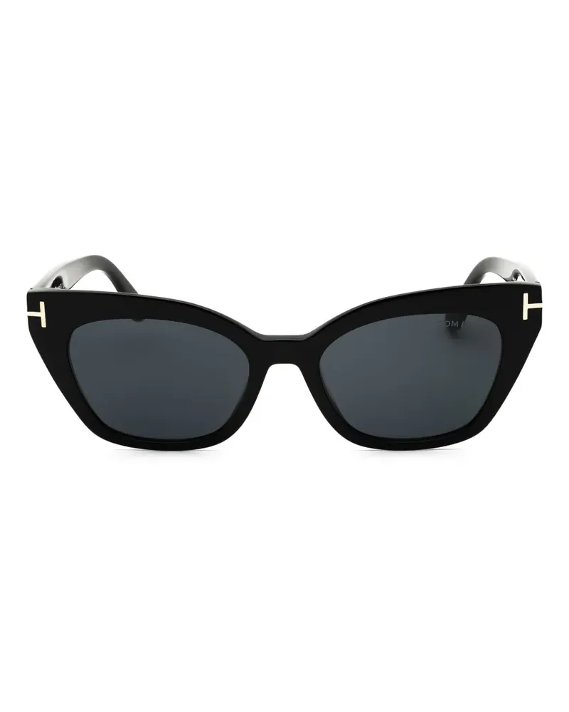 Tom Ford Sonnenbrille mit Cat-Eye-Gestell - Schwarz Schwarz