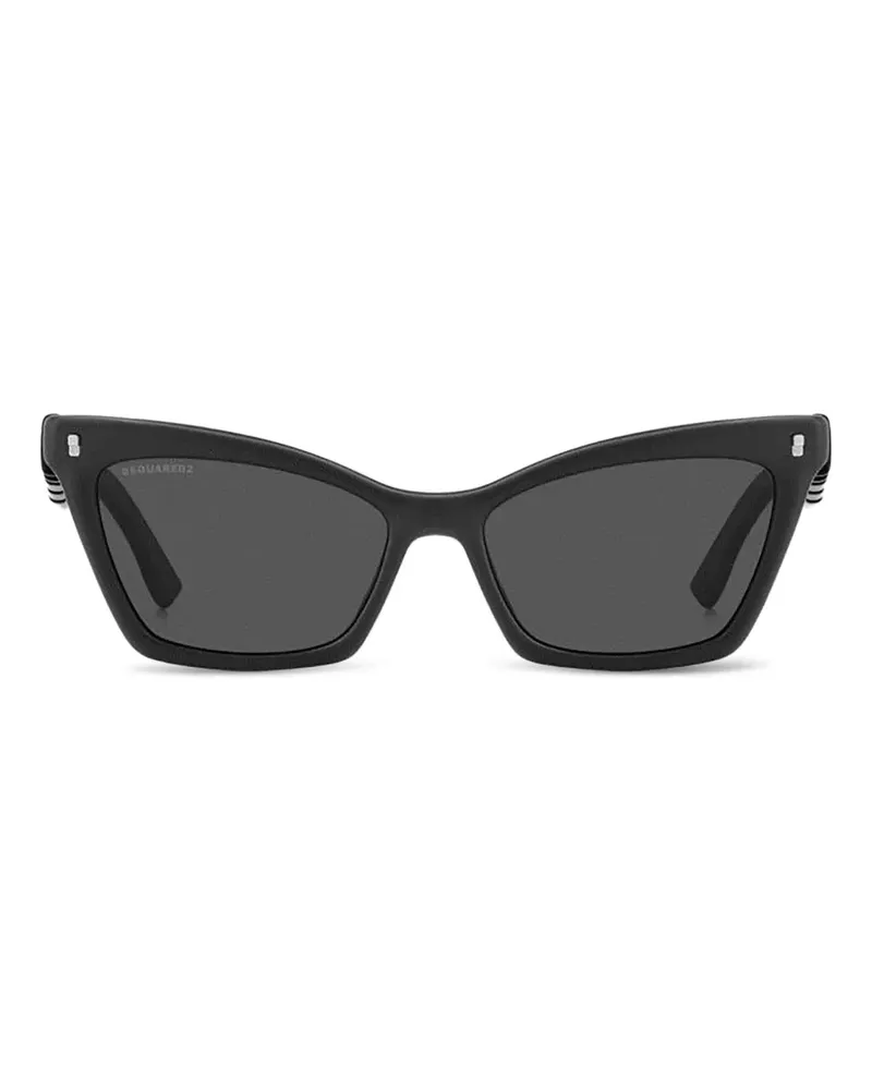 Dsquared2 Klassische Cat-Eye-Sonnenbrille - Schwarz Schwarz