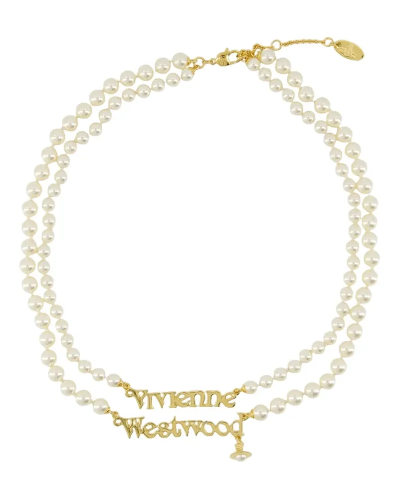 Vivienne Westwood Doppelsträngige Perlenkette - Gold Gold