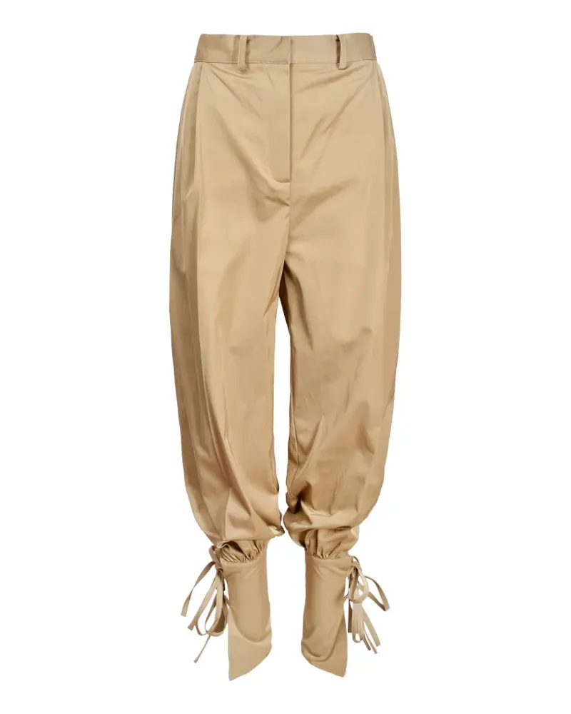 Ioana Ciolacu tie-fastening balloon trousers - Nude Nude