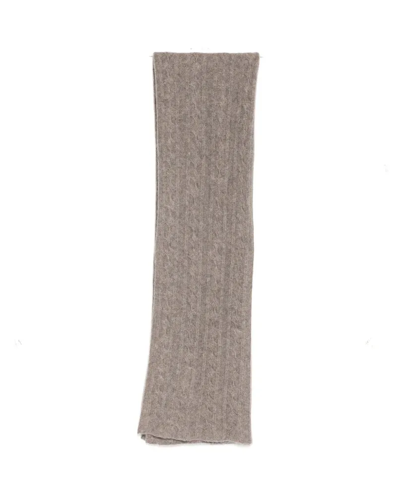 James Perse cashmere cable-knit scarf - Braun Braun