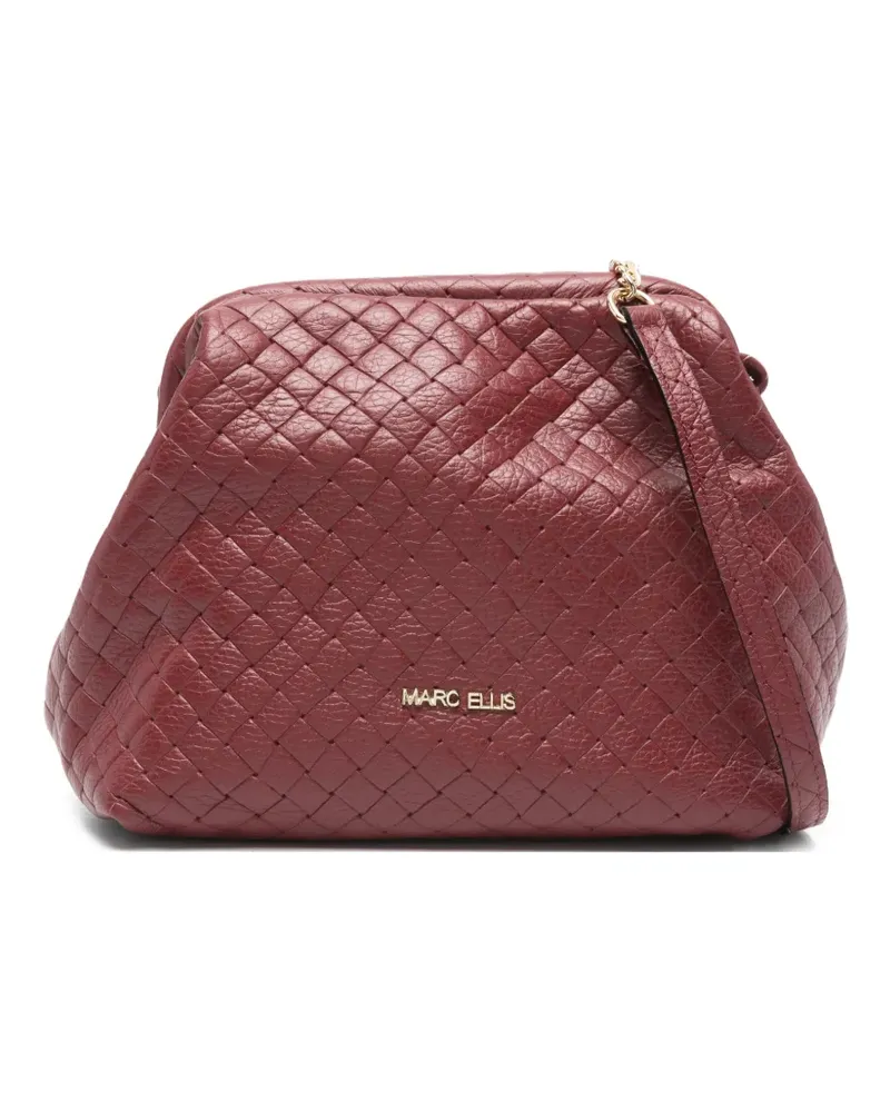 MARC ELLIS Arlena M Plot quilted-design clutch bag - Rot Rot