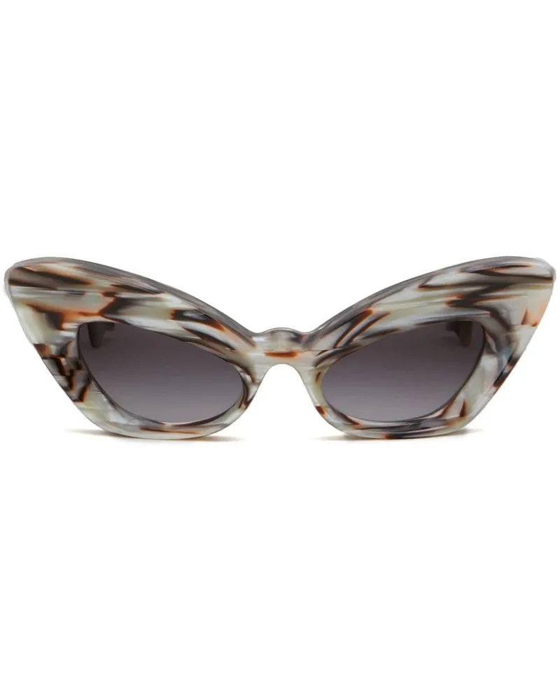 Marni Sonnenbrille mit Cat-Eye-Gestell - Nude Nude