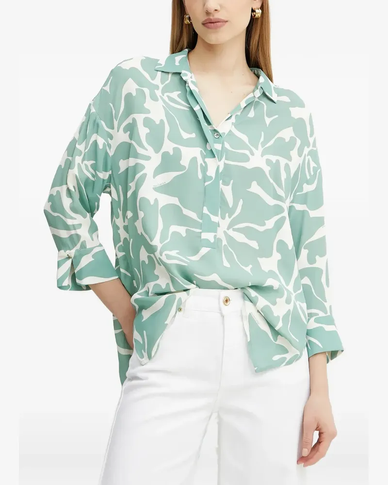 Fracomina flowery pattern blouse - Grün Grün