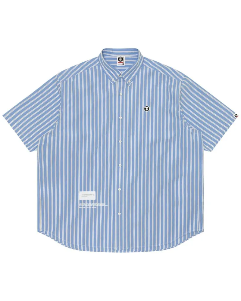 BAPE Gestreiftes Hemd - Blau Blau