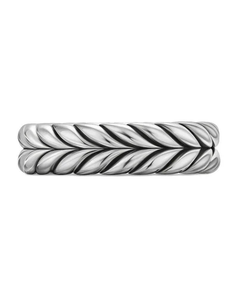 David Yurman Chevron Ring aus Sterlingsilber 6,2mm Silber