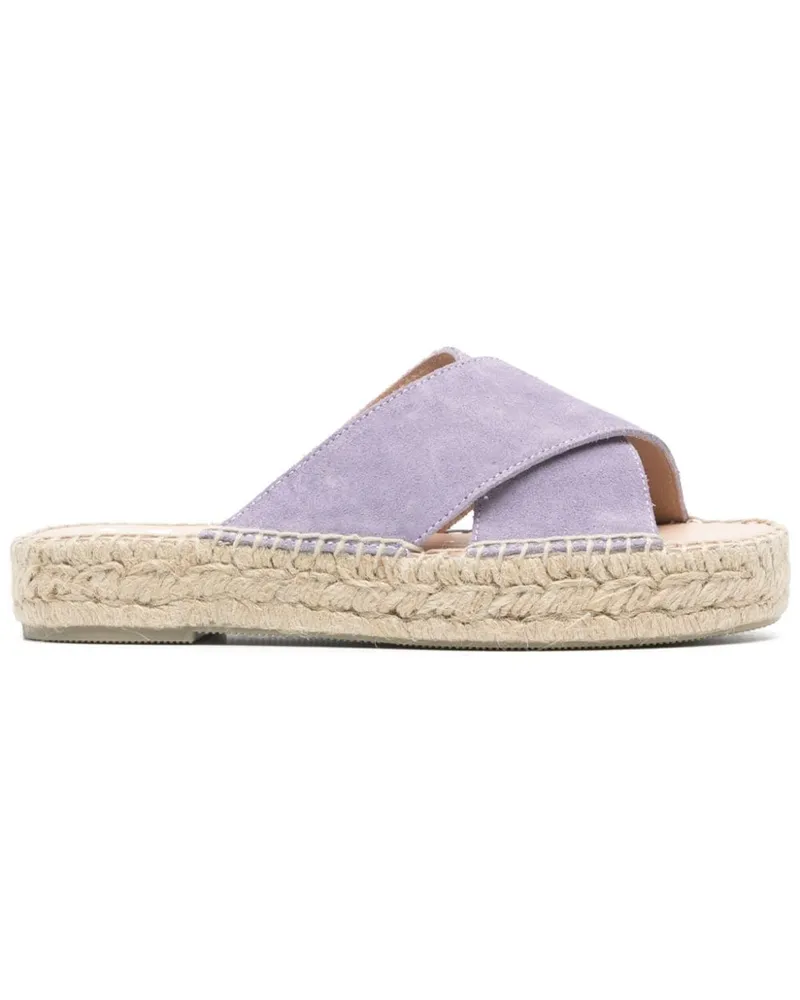 Manebí Hamptons Espadrilles aus Wildleder - Violett Violett