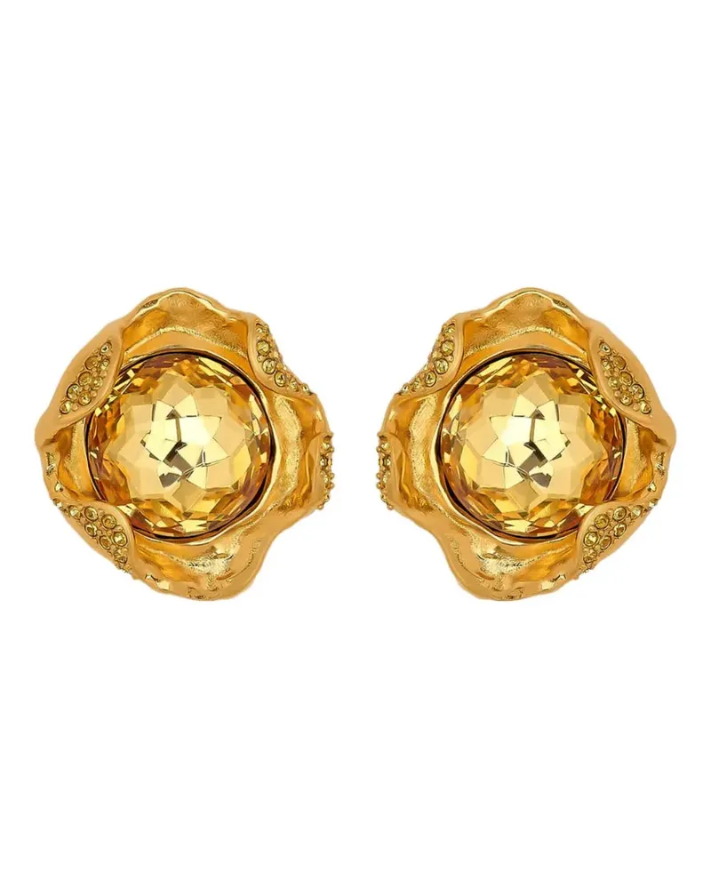 Oscar de la Renta Crystal Nest Ohrringe - Gold Gold