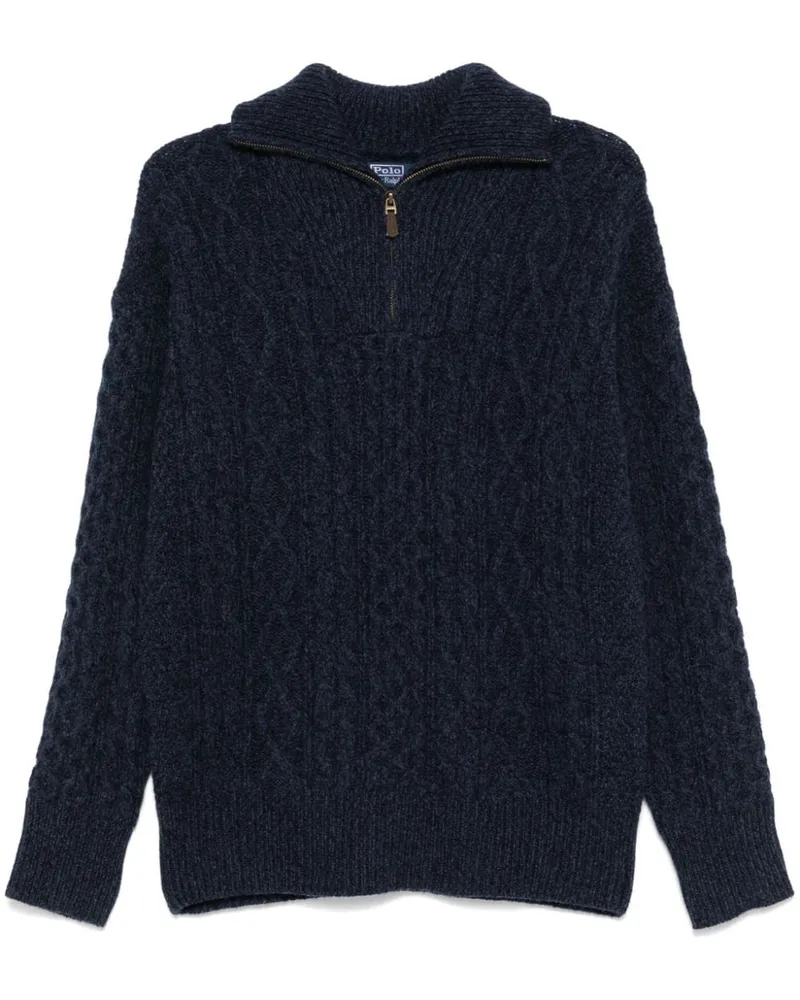 Ralph Lauren Pullover mit Reißverschluss - Blau Blau