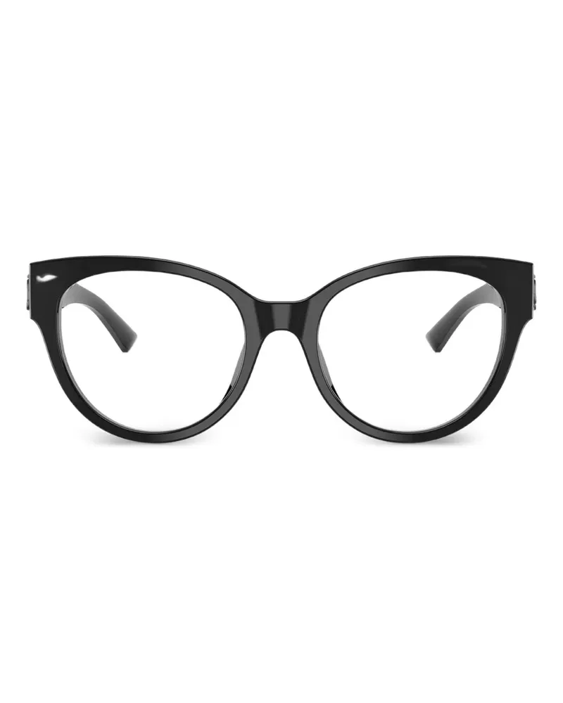 Jimmy Choo logo oval-frame glasses - Schwarz Schwarz
