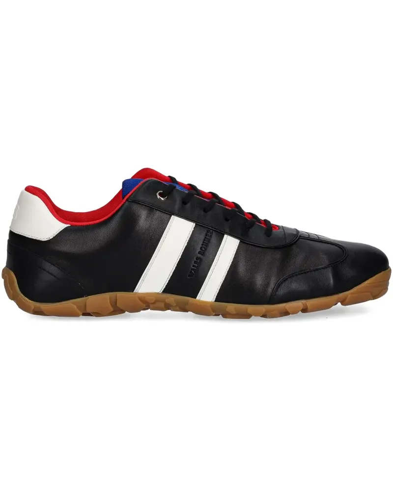 Wales Bonner Gestreifte Cadence Sneakers - Schwarz Schwarz