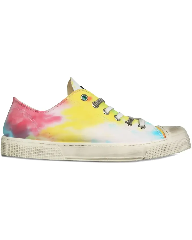 Metal Gienchi x Jean Michel tie-dye sneakers - Gelb Gelb