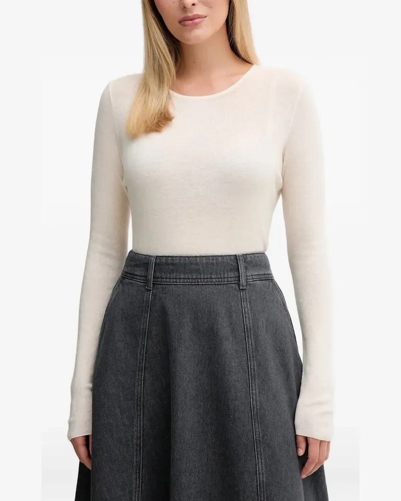Mos Mosh Fein gestricktes Langarmshirt - Weiß Weiß