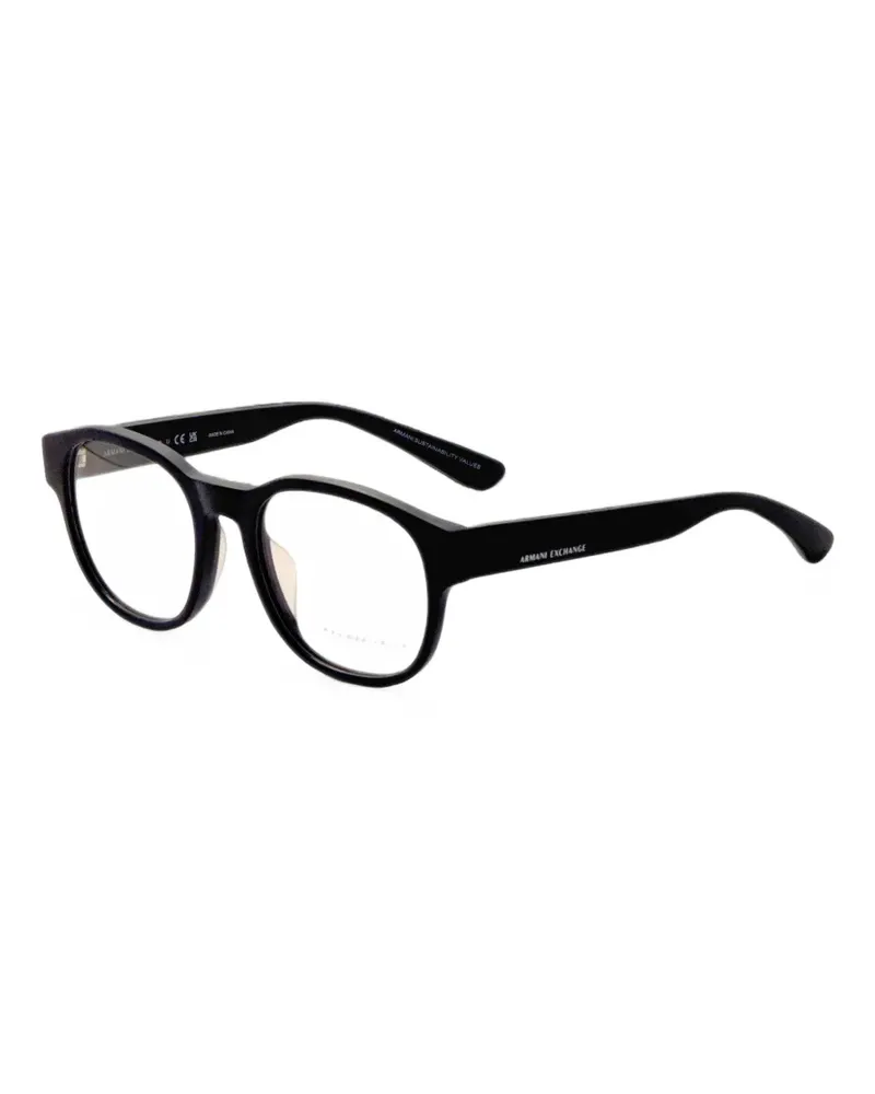 Armani Exchange matte round-frame glasses - Blau Blau
