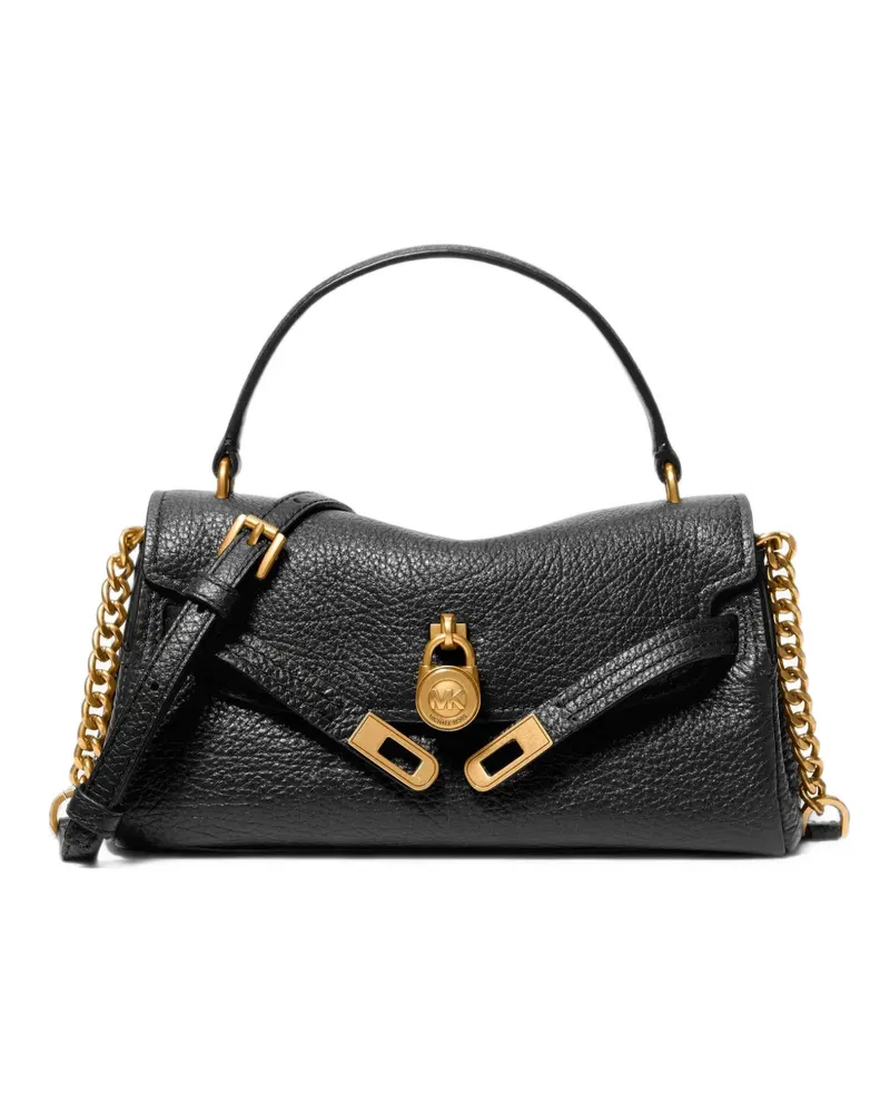 Michael Kors Hamilton extra-small textured leather soft crossbody bag - Schwarz Schwarz