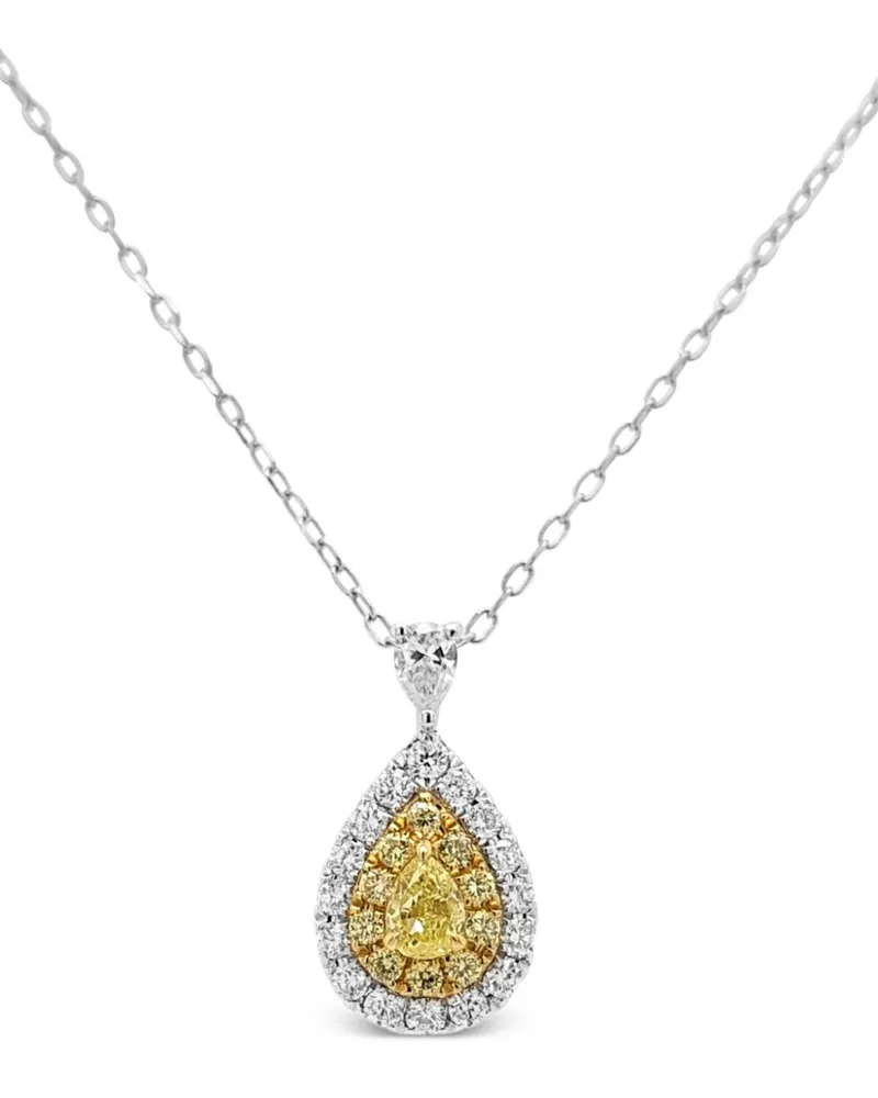HYT Jewelry Halskette mit Diamanten - Silber Silber