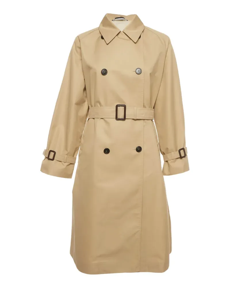 Max Mara Trenchcoat aus Gabardine - Nude Nude