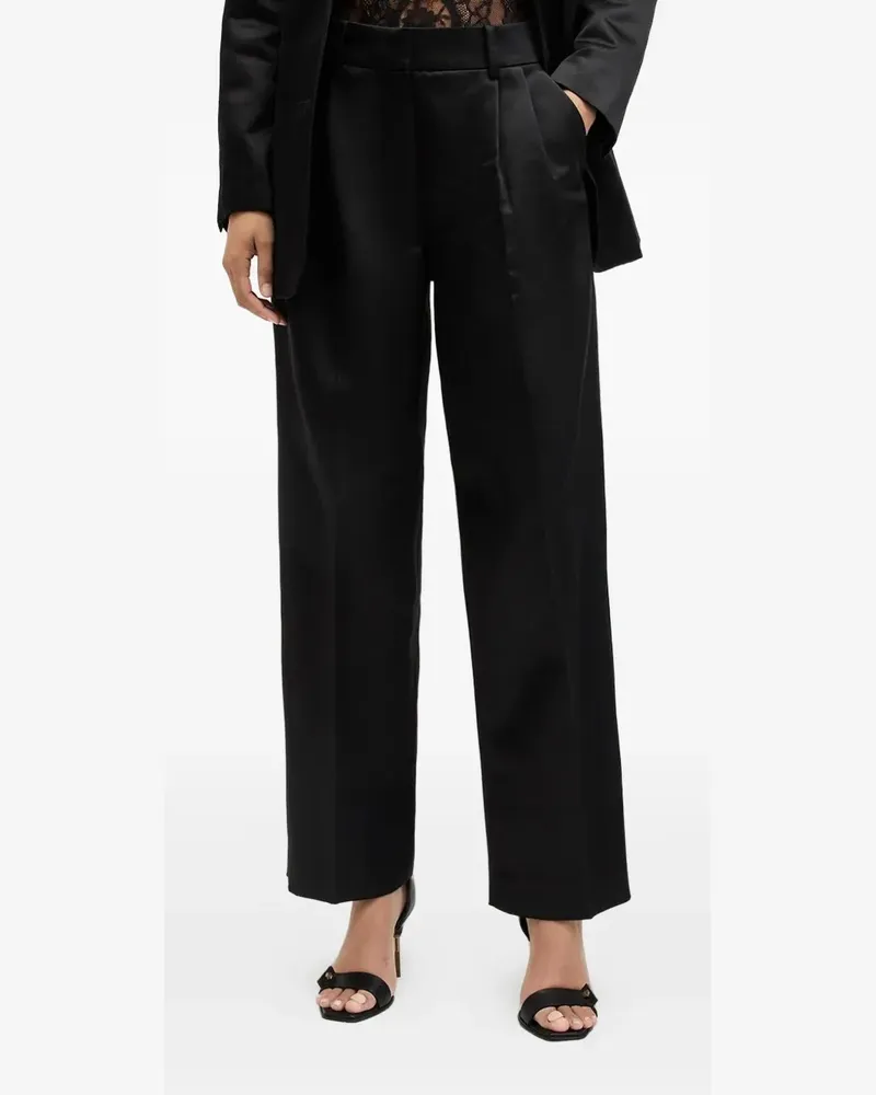 AllSaints Hose aus Satin - Schwarz Schwarz