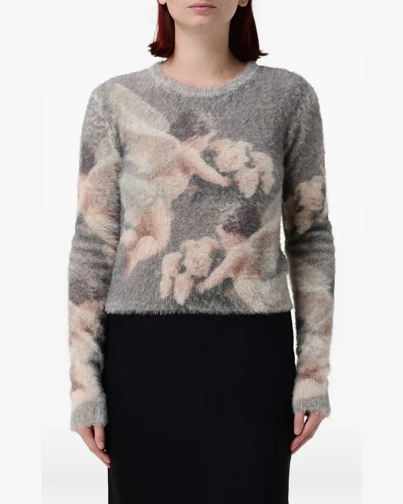 Fiorucci Pullover mit Engel-Intarsie - Grau Grau