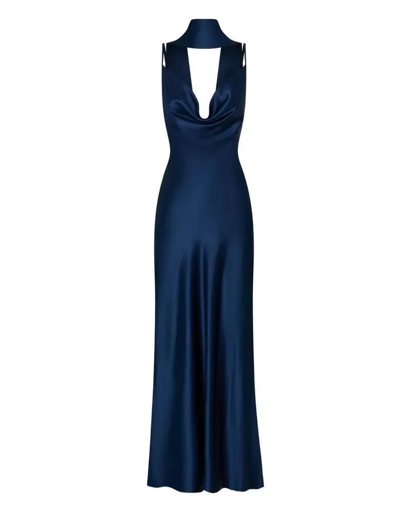 NICHOLAS Camisole-Kleid mit drapiertem Ausschnitt - MIDNIGHT Midnight