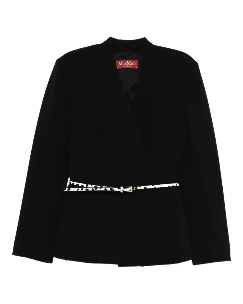 Max Mara belted suit - Schwarz Schwarz
