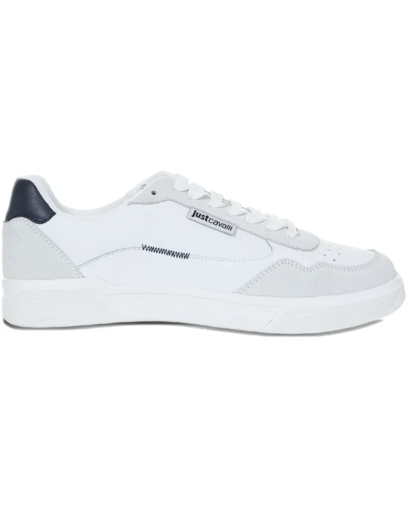 Just Cavalli Sneakers mit Ledereinsätzen - Weiß Weiß