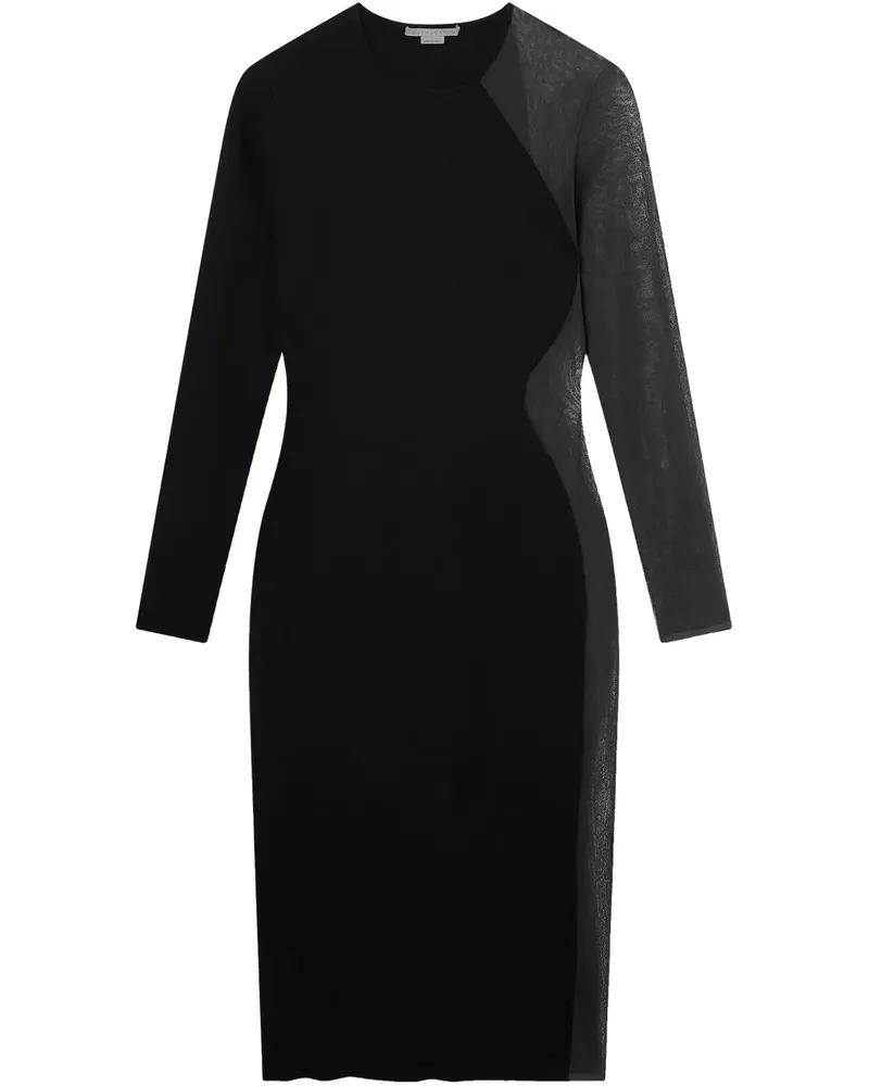 Stella McCartney Miracle Midikleid - Schwarz Schwarz