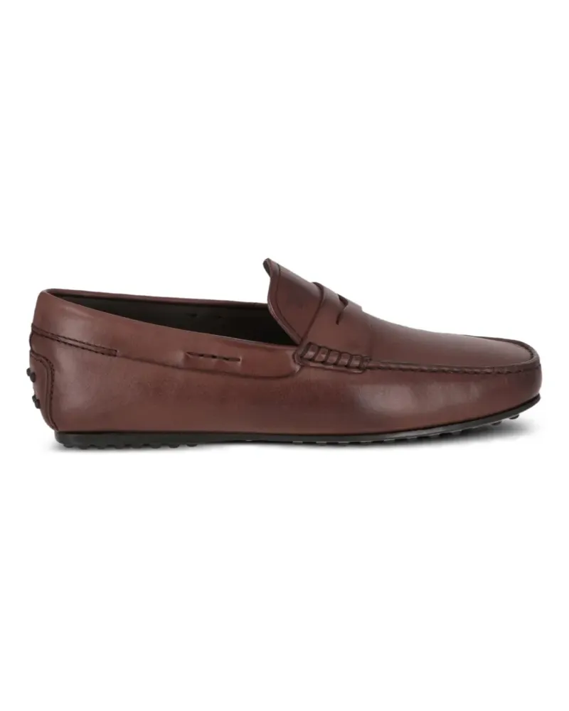 TOD'S Gommino leather loafers - Braun Braun