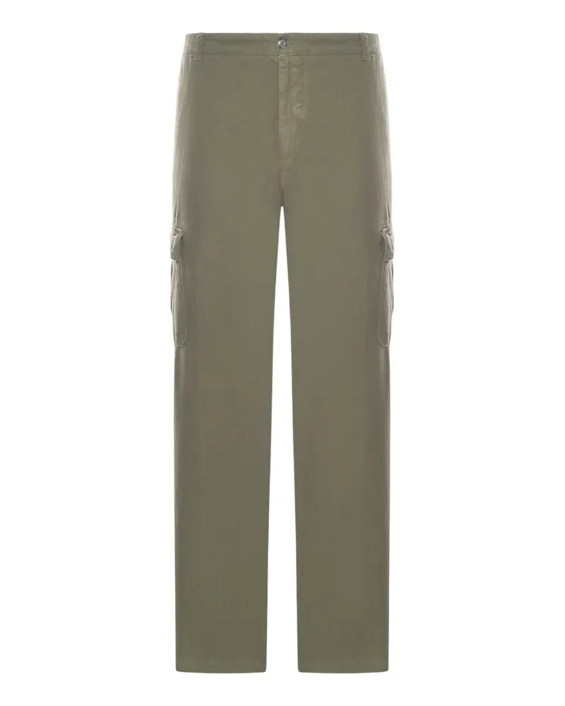 120% Lino linen cargo pants - Grün Grün