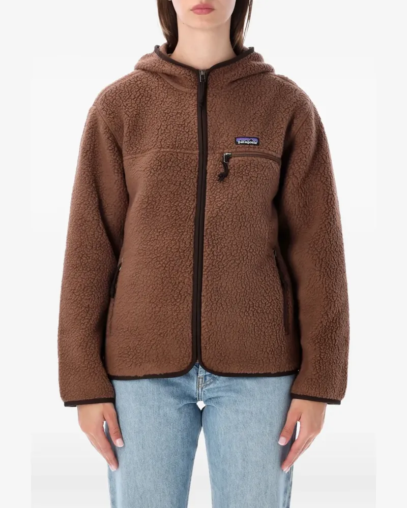 Patagonia Kapuzenjacke aus Fleece - Braun Braun