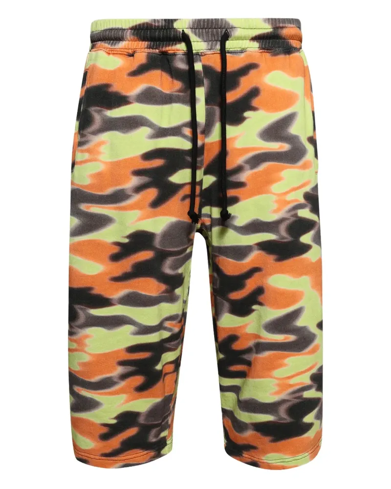 BLUEMARBLE Shorts mit Camouflage-Print - Grün Grün
