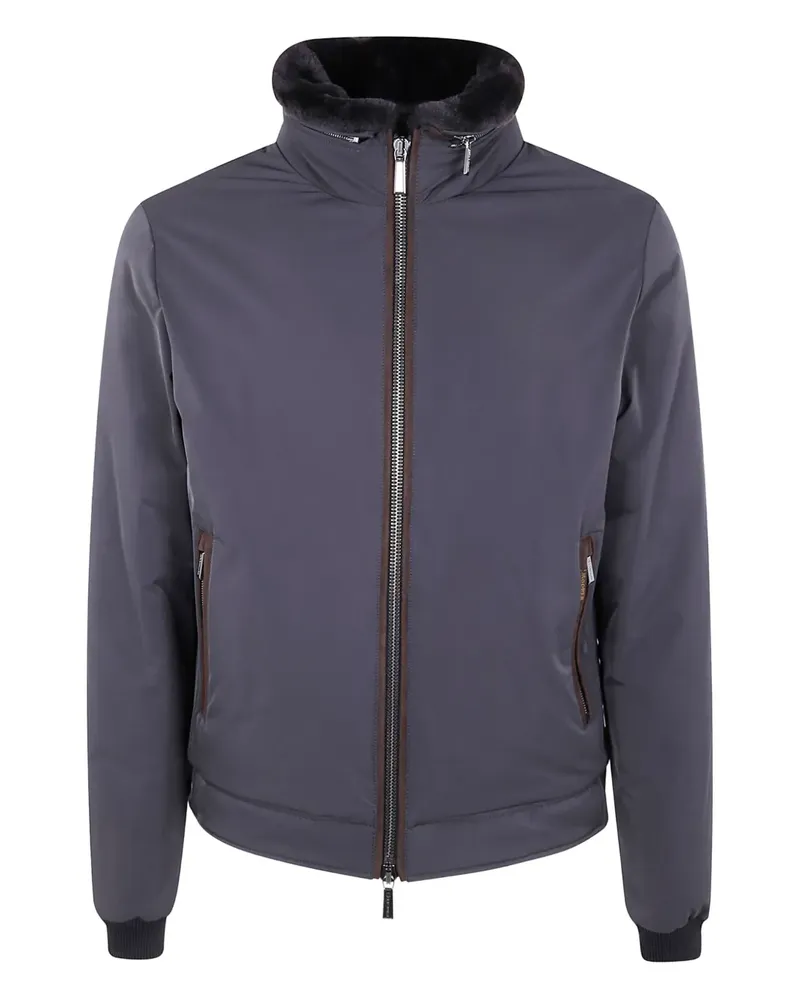 MOORER Celotti-Lam-WK fur-collar jacket - Grau Grau