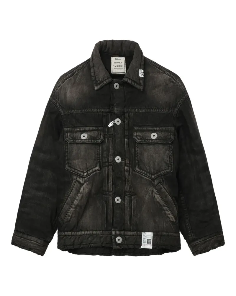 MIHARAYASUHIRO Jeansjacke mit Knöpfen - Schwarz Schwarz