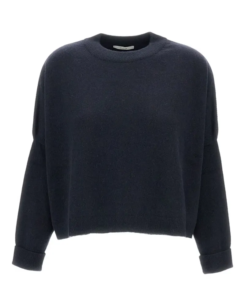 Dušan Gerippter Pullover mit rundem Ausschnitt - Blau Blau