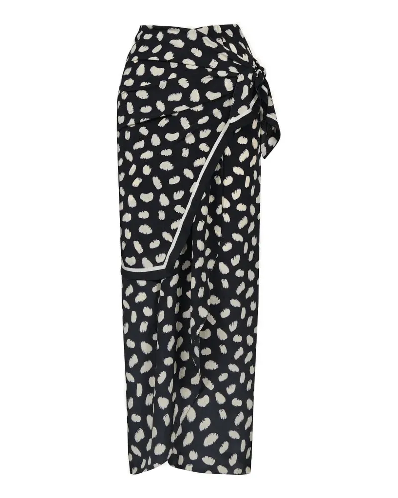Johanna Ortiz Captivation printed midi skirt - Schwarz Schwarz