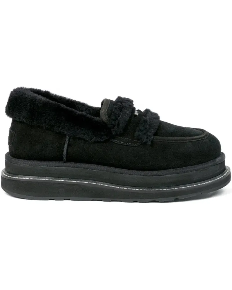 Sacai x UGG black loafers - Schwarz Schwarz