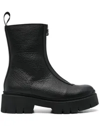 HUGO BOSS Stiefel aus Leder Schwarz