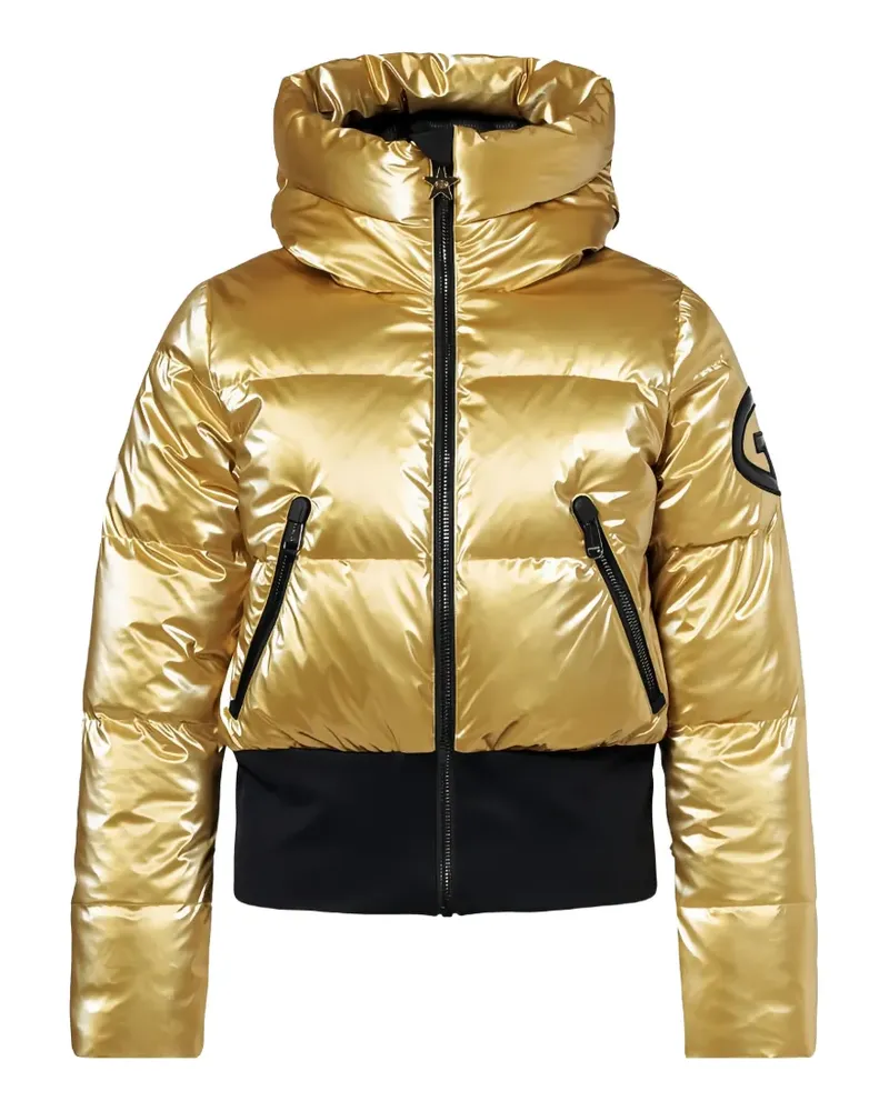 GOLDBERGH Wattierte Bombardino Skijacke im Metallic-Look Gold