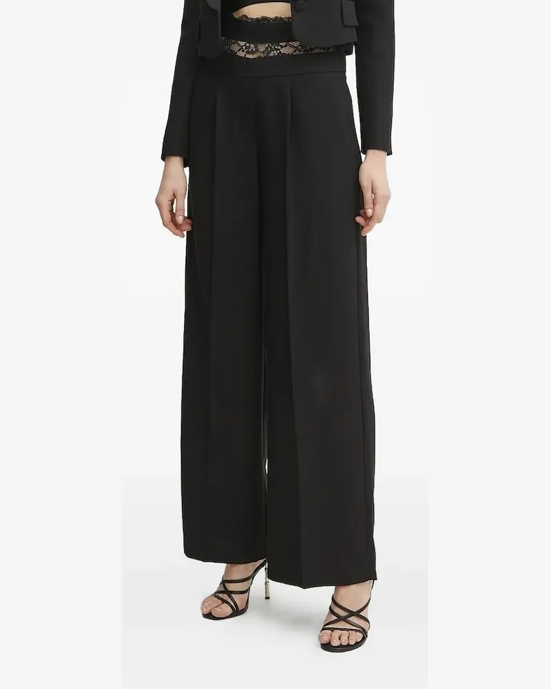 Ermanno Scervino Hose mit Spitzeneinsätzen - Schwarz Schwarz
