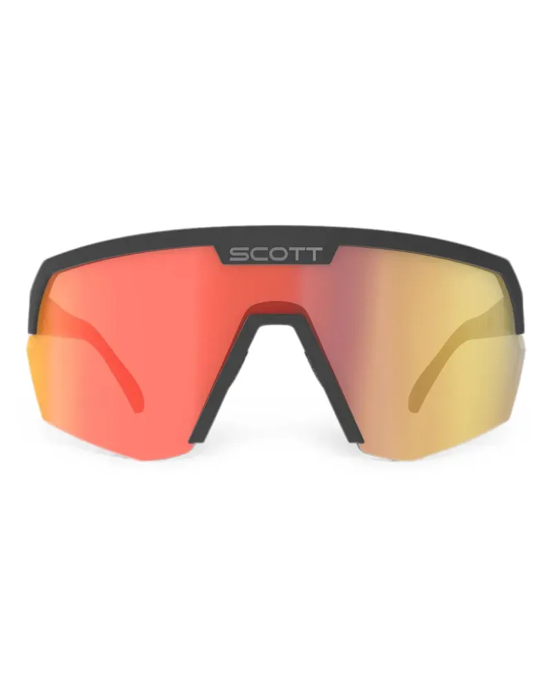 Scott Sonnenbrille mit Shield-Gestell - Schwarz Schwarz