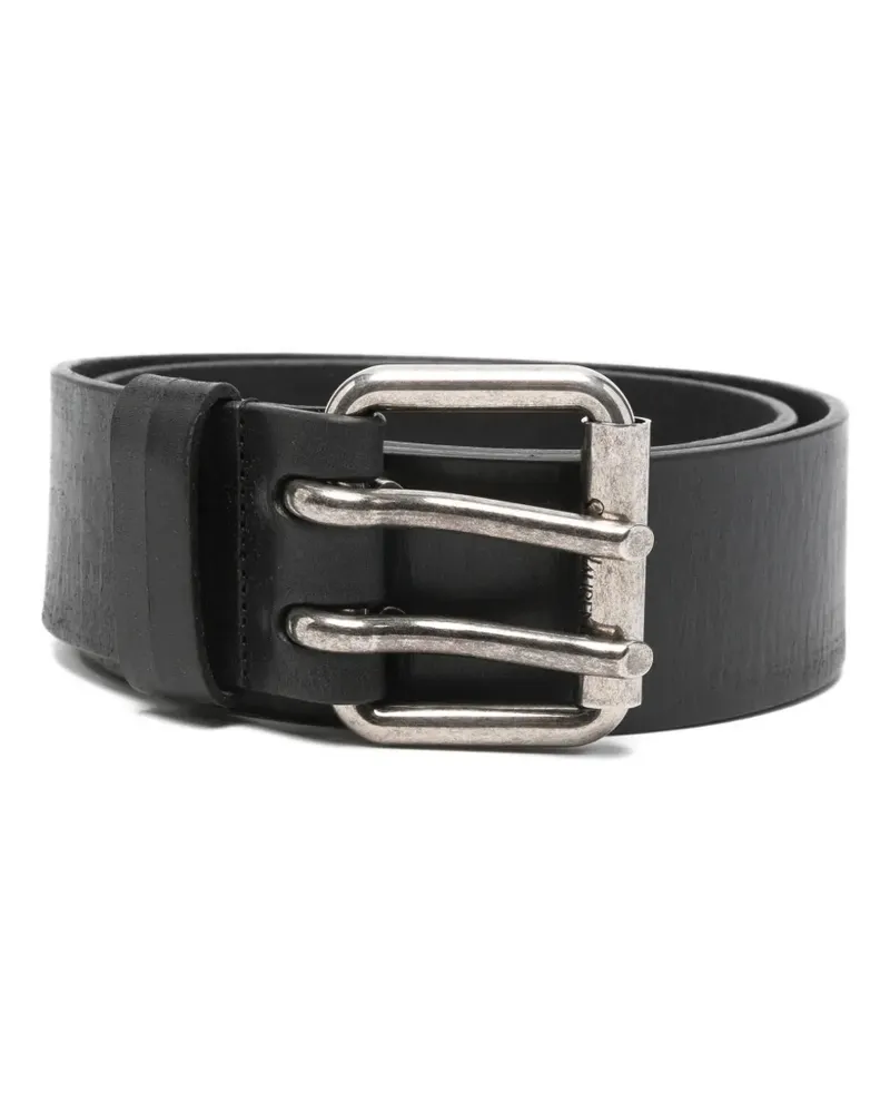 Saint Laurent double-buckle belt - Schwarz Schwarz