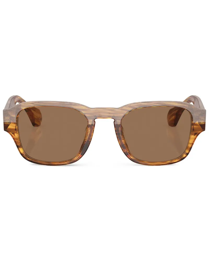 Alain Mikli Sonnenbrille mit eckigem Gestell - Braun Braun