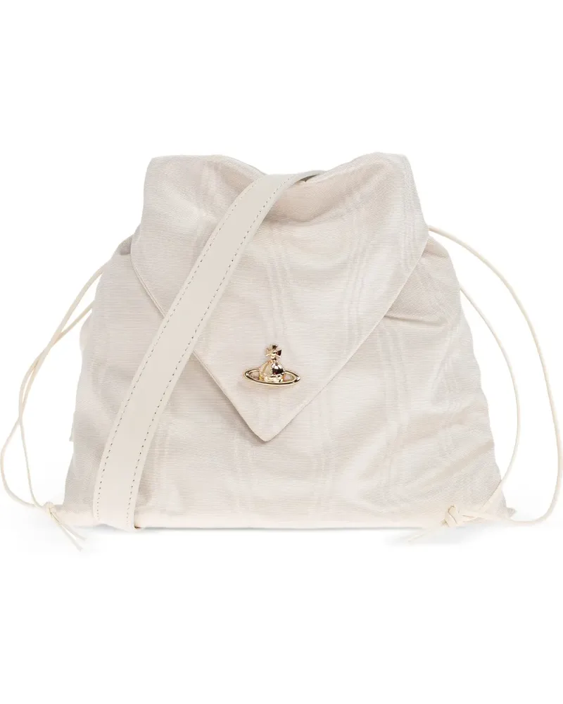 Vivienne Westwood Gestreifte Orb Schultertasche - Nude Nude