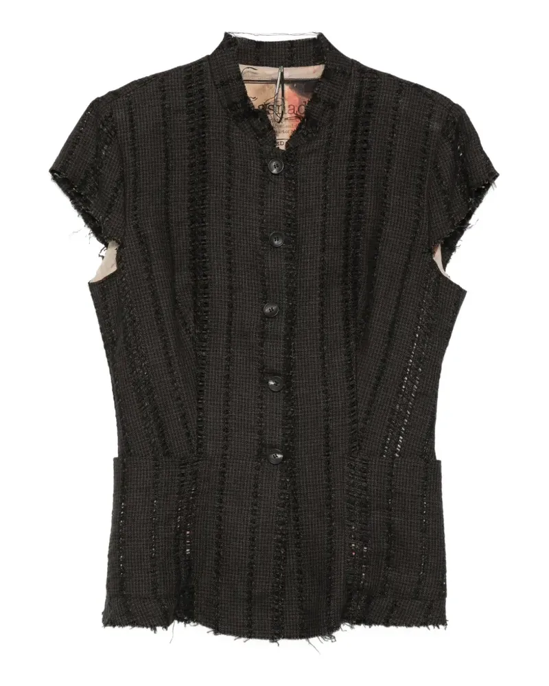 Masnada button fringed jacket - Schwarz Schwarz