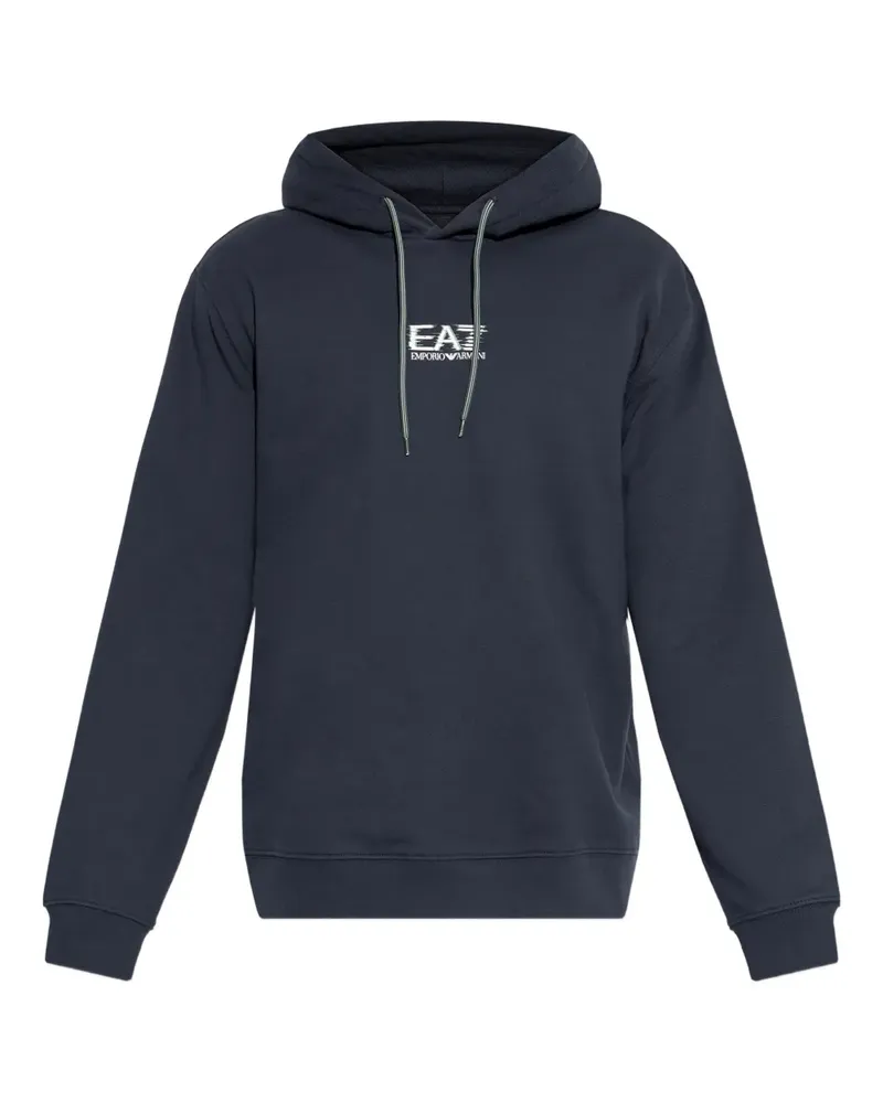 EA7 logo hoodie - Blau Blau